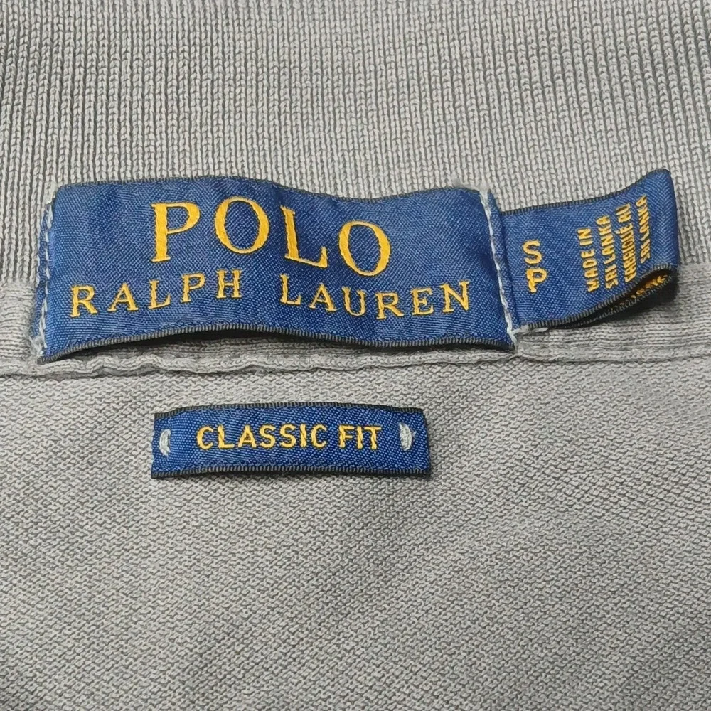 Polo Ralph Lauren Polo Shirt Mens Small Grey Classic Fit Short Sleeve‎ Logo